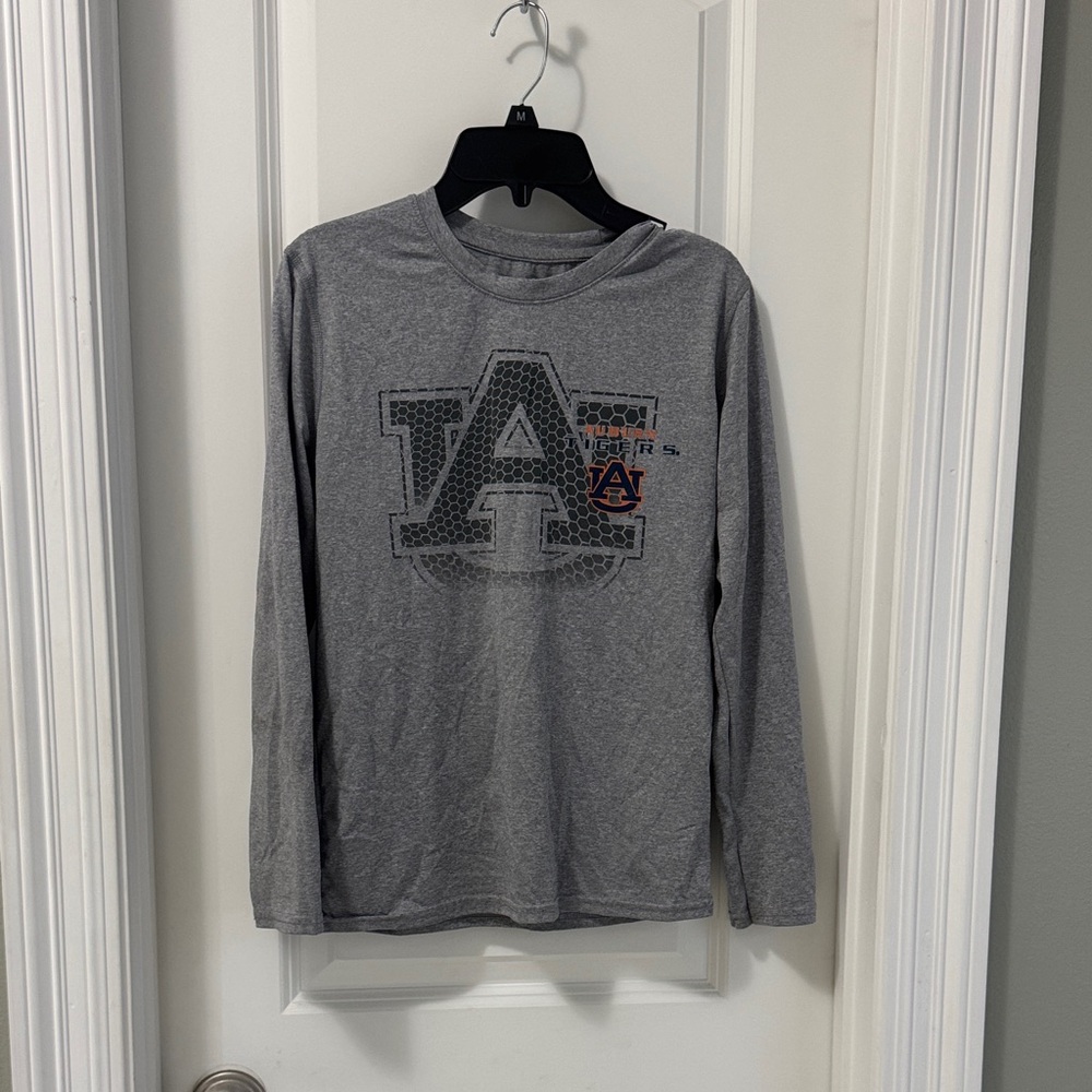 Auburn Long Sleeve Kids Tee - Gray